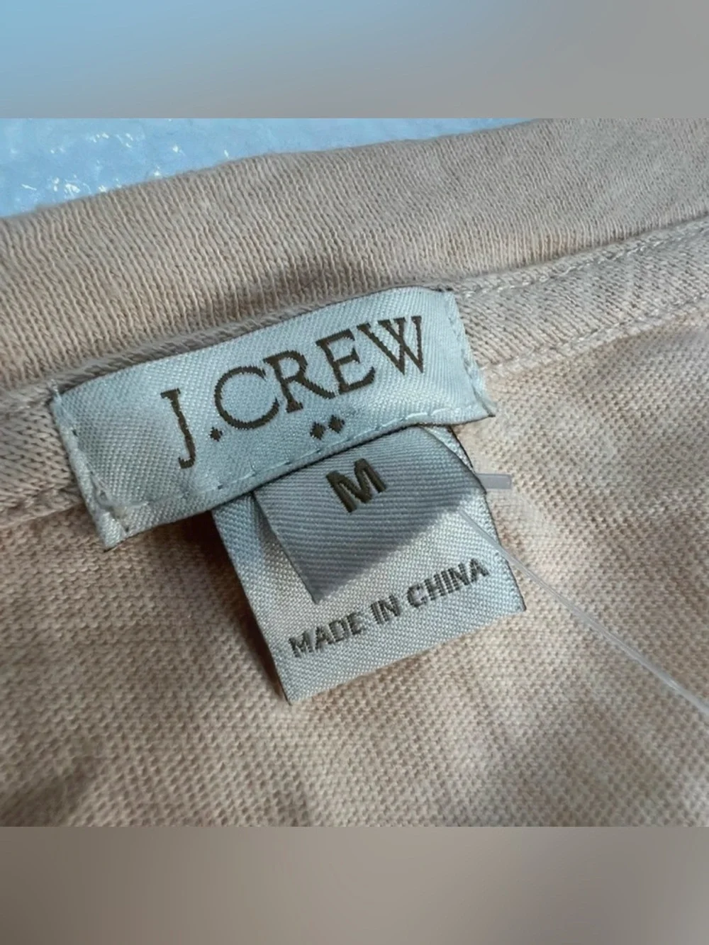 J crew cream lace top size M NWT